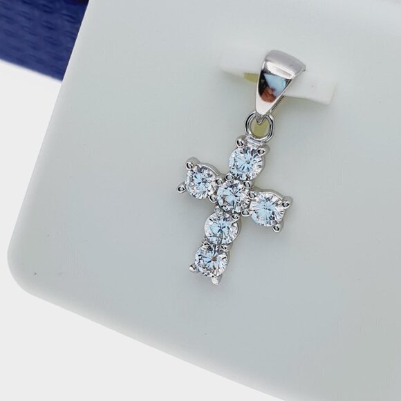 - "#925 Sterling Silver Cubic Zircon Pendant for Women/Girls, US925P1055 - Picture 8 of 9